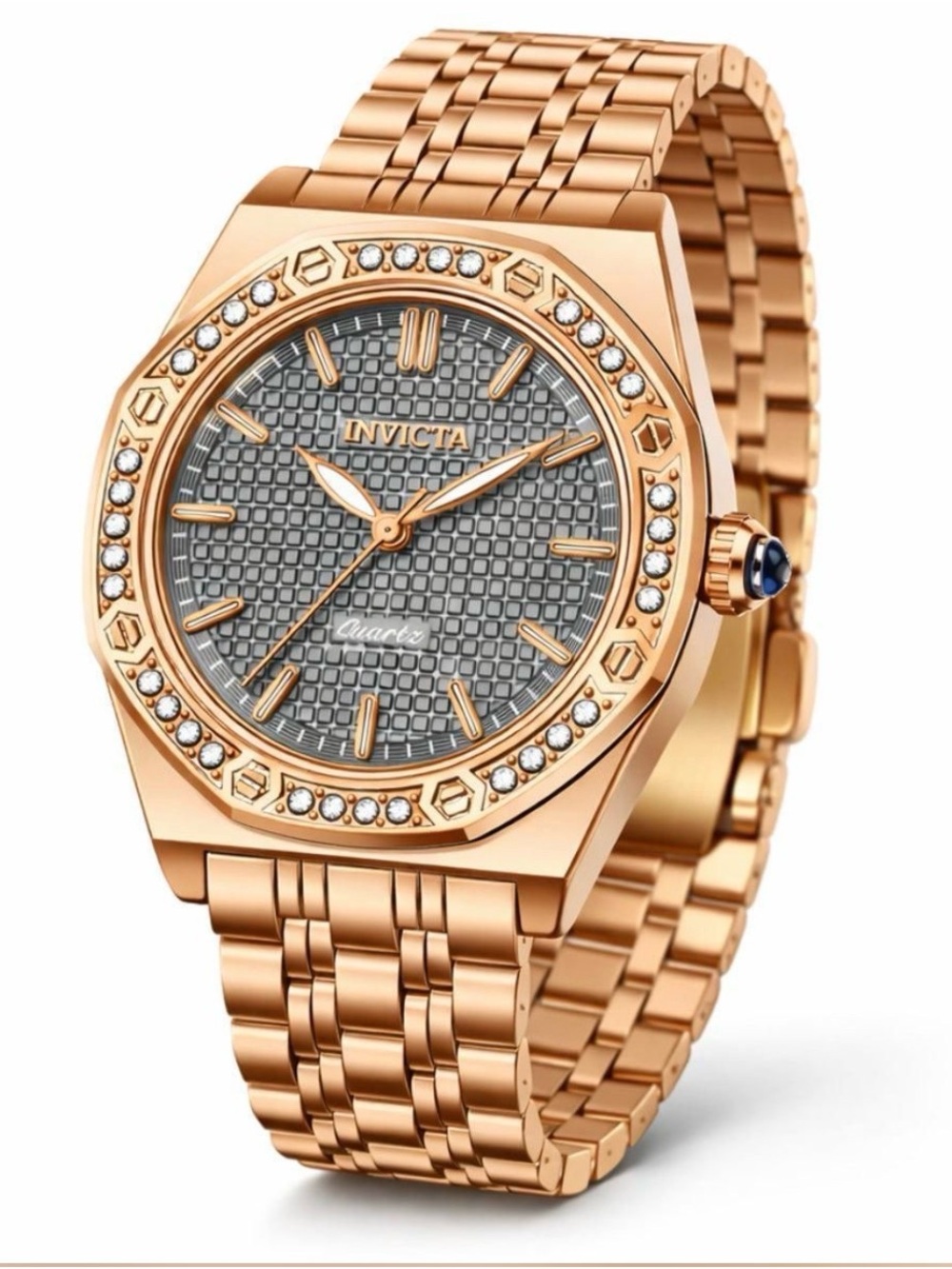 Invicta Wildflower Women's Watch - 33mm, Rose Gold, Austrian Crystal Bezel